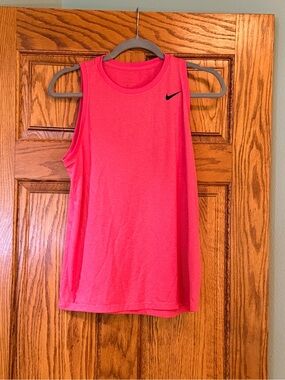 Nike Hot Pink Sleeveless Athletic Tank with Swoosh